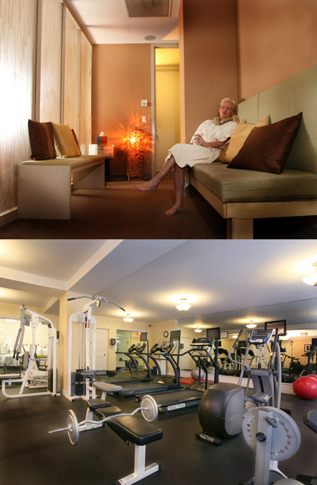 woman at the hampshire house spa and state of the art gym