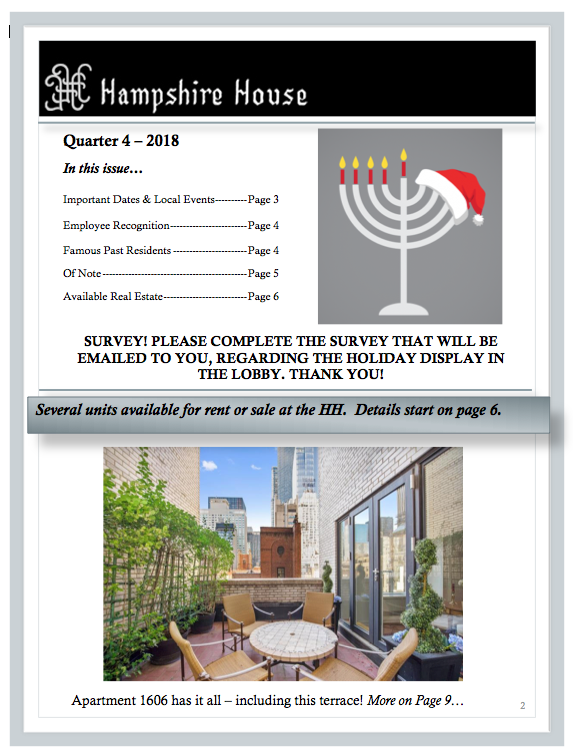 4th quarter 2018- Neighborhood News
