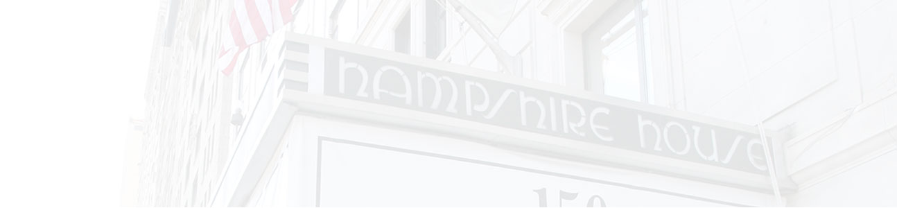 hampshire house entrance sign.